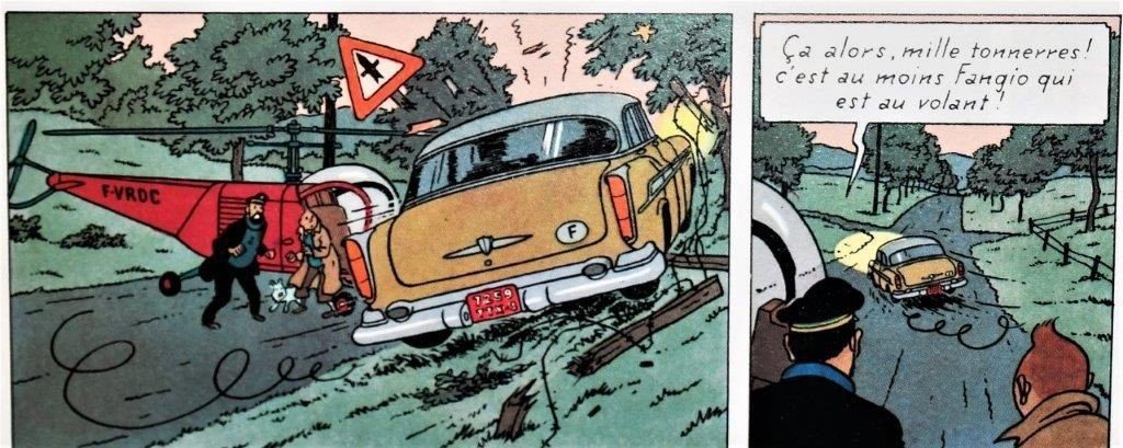 Tintin et le sport automobile