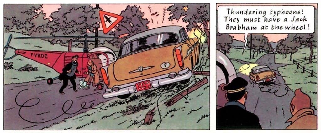 Tintin et le sport automobile