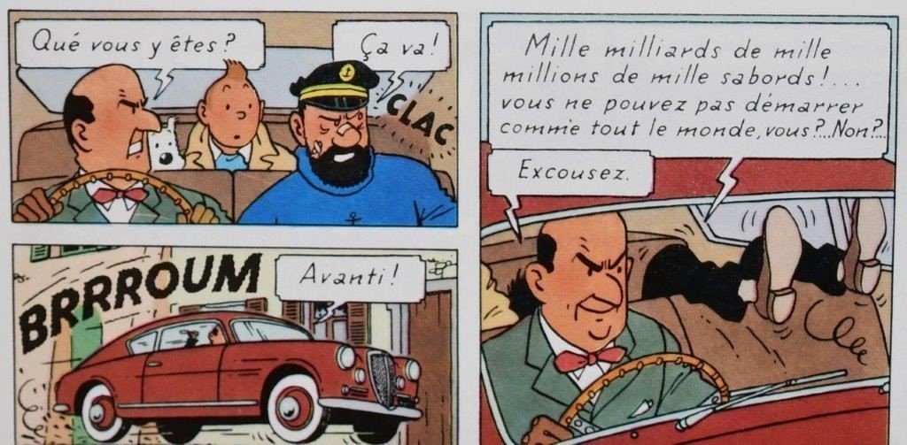 Tintin et le sport automobile