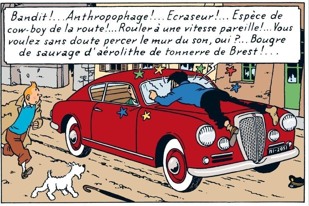 Tintin et le sport automobile