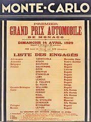 1929 GP Monaco-Affiche liste des engagés2@DR