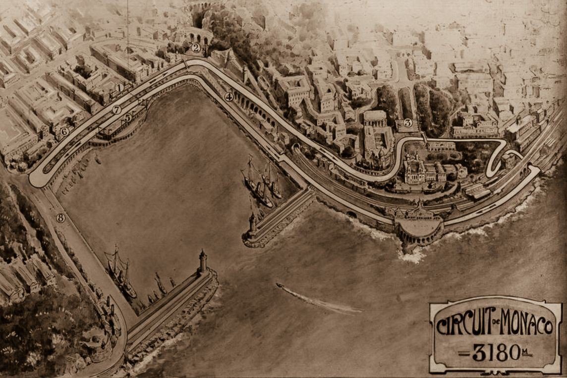 1929 GP Monaco-tracé circuit @DR