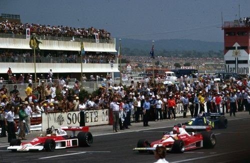 niki lauda,james hunt,olivier rogar