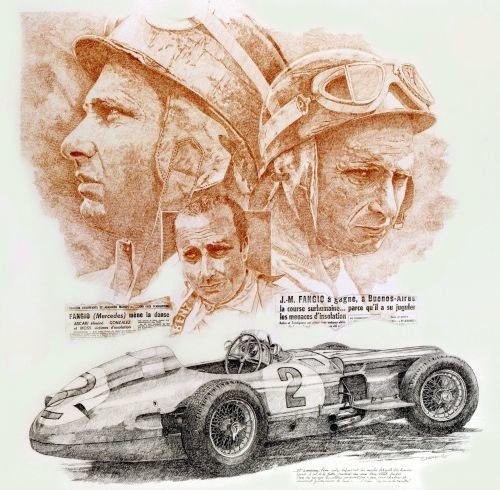 juan-manuel fangio,mercedes,bertrand allamel