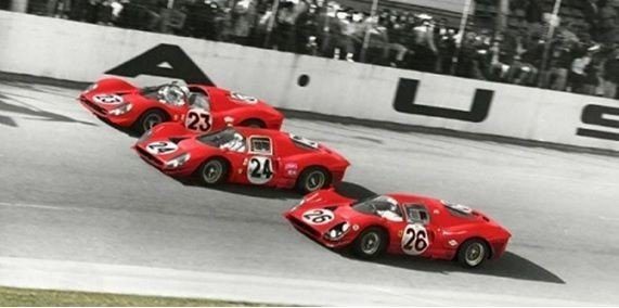 Le triomphe des Ferrari P4 à Daytona en février 1967 @DR
