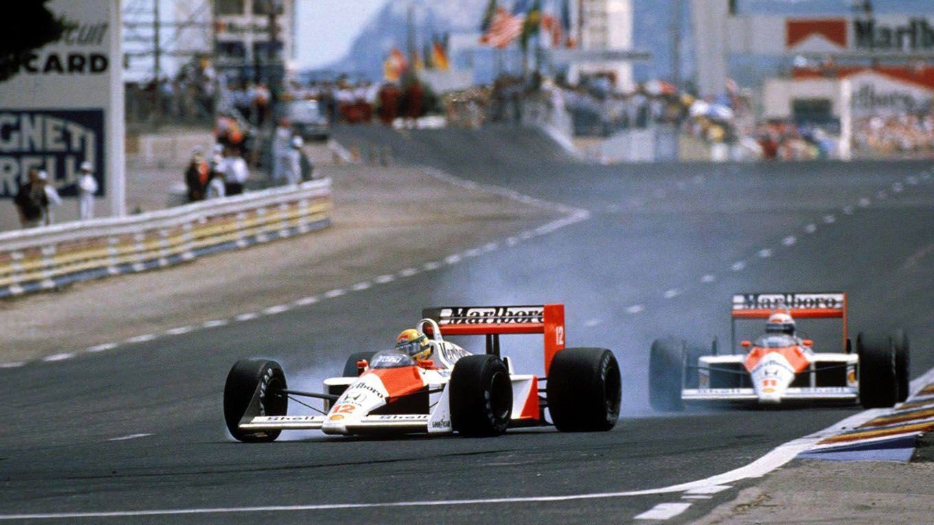 En 1988, sur le Paul Ricard, Senna et Prost se livrent une nouvelle bataille. McLaren comptera dixd oublés cette saison et éccrasera la concurrence : 1988 reste la saison la plus dominée de l'histoire de la F1.