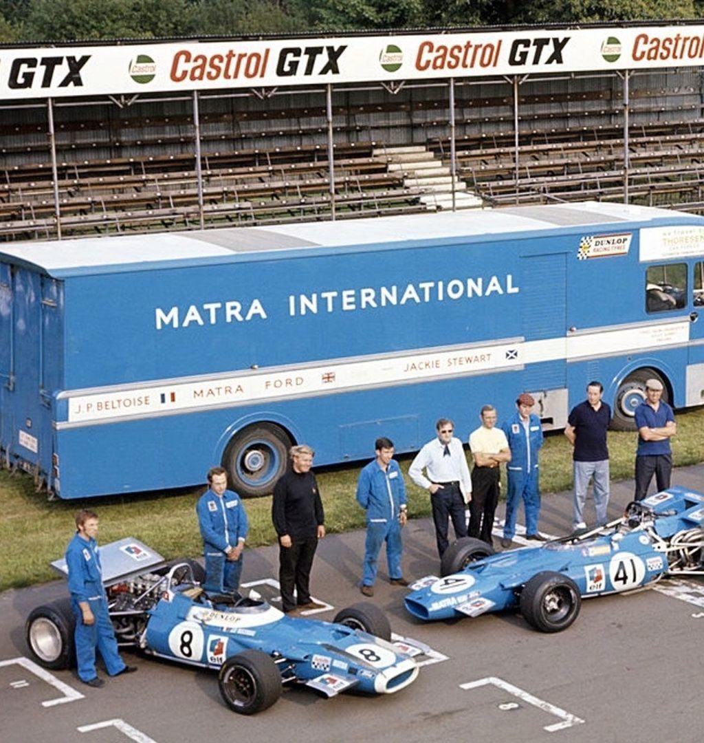 Le Team Tyrrell victorieux en 1969 © DR