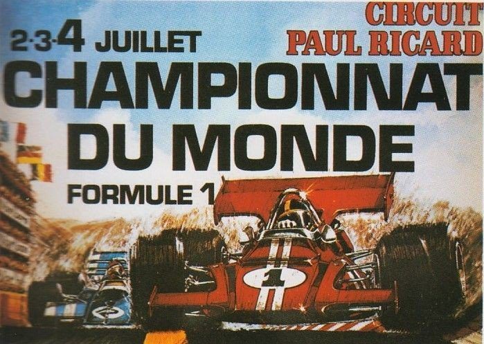 Classic Courses -Circuit Paul Ricard - Affiche GP France 1971 @DR