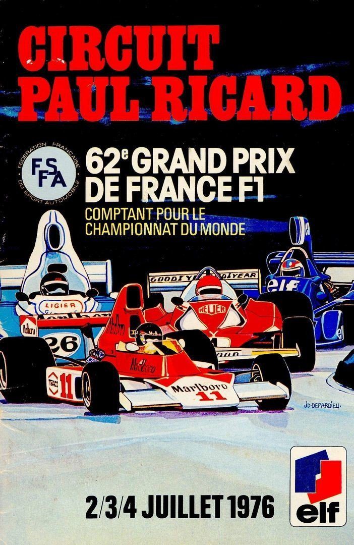Couverture Programme GP France 1976