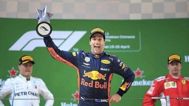 GP Chine 2018 - Podium Ricciardo-Bottas-Raikkonen @DR