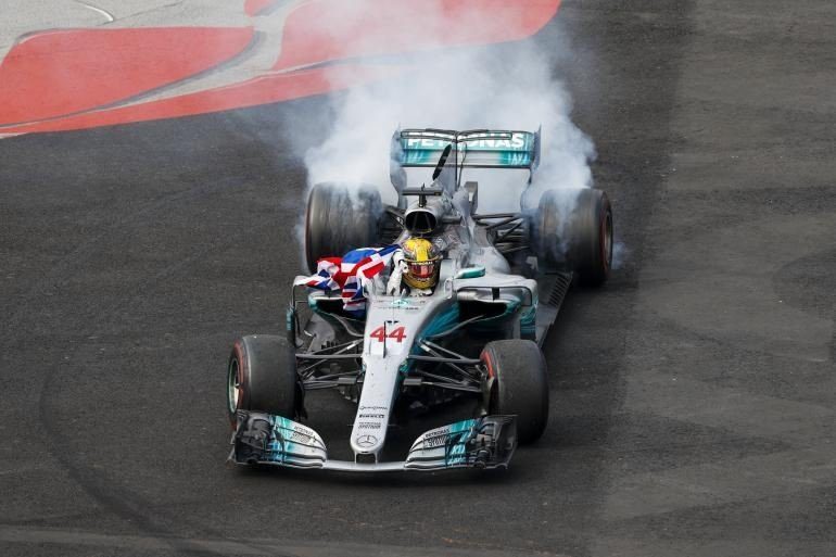 GP Mexique 2017 Hamilton Mercedes Champion du Monde 2