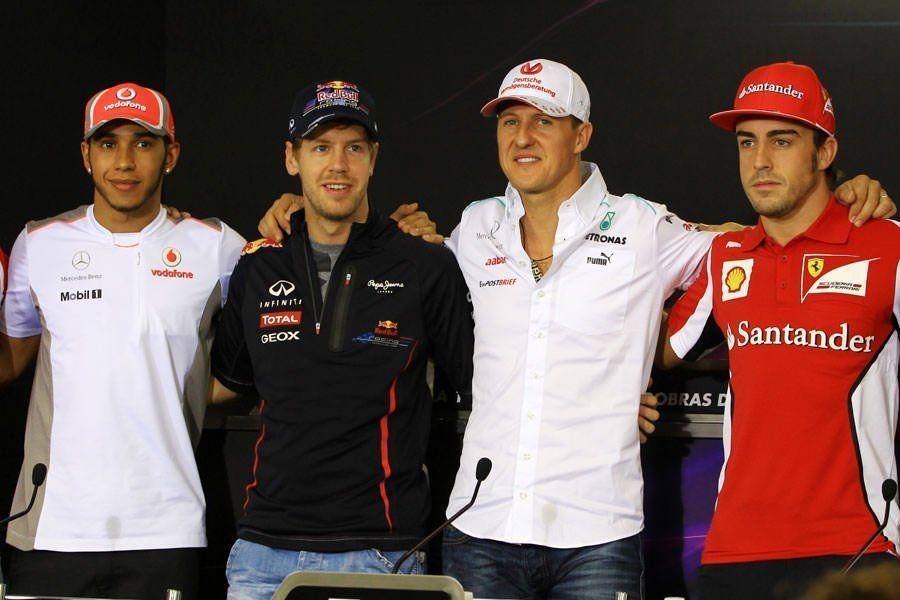 Hamilton - Vettel - Schumacher - Alonso