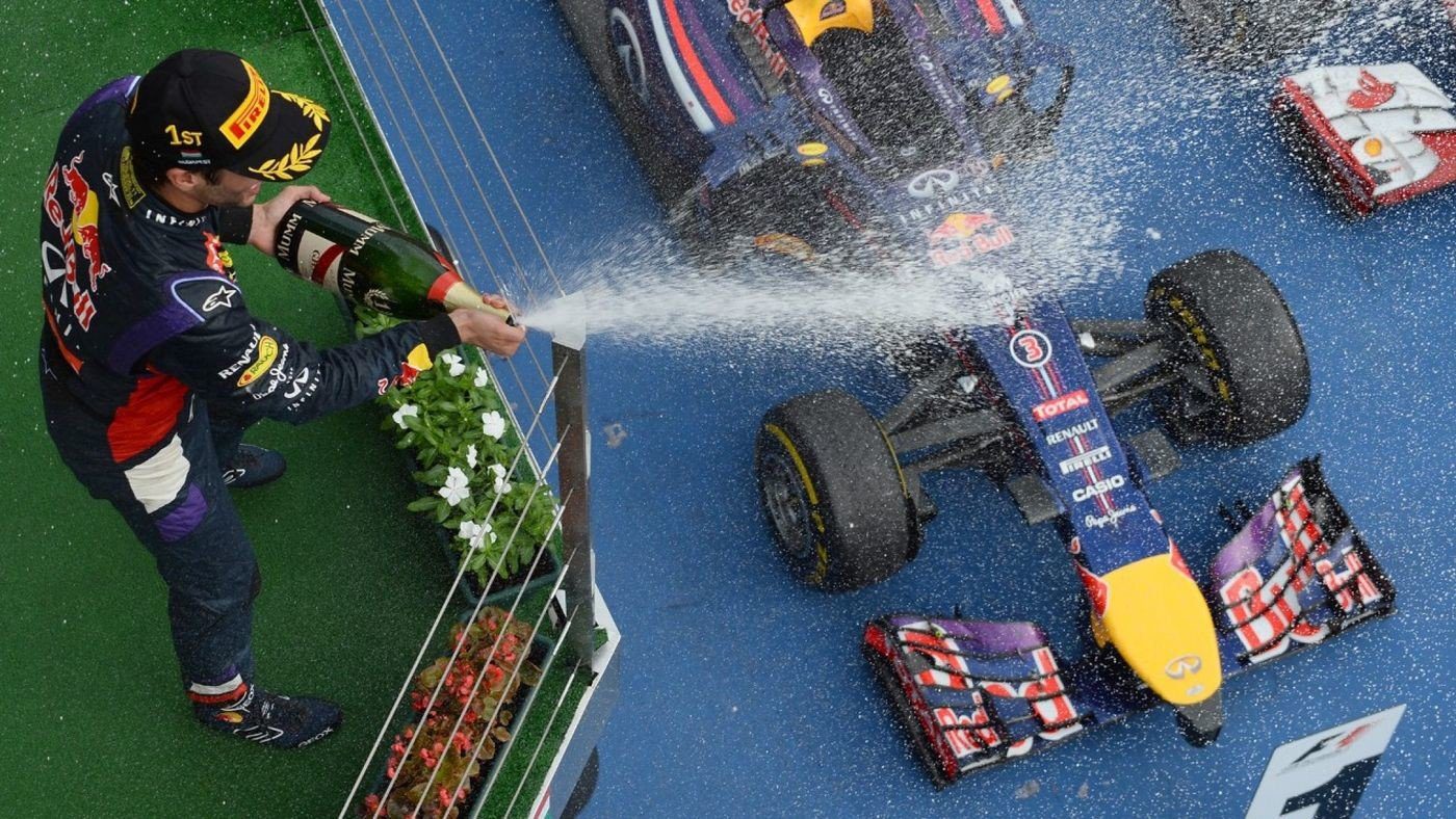 Hamilton podium hongrie 2016 Ricciardo