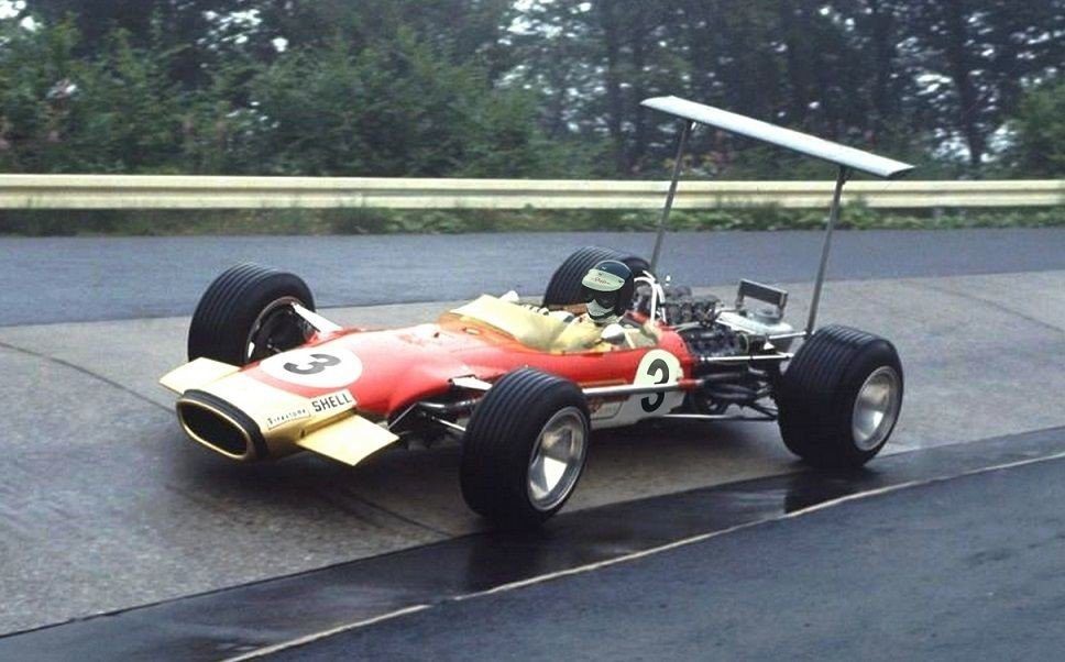 Jim Clark au GP d'Allemagne 1968 - © DR + fake Marc Ostermann