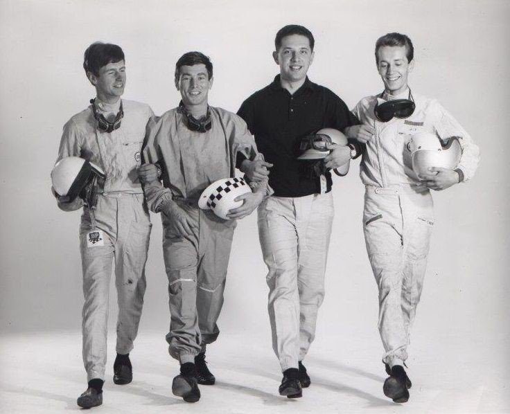 Pascal le 23 sep 1964 avec Jacques Bernusset, Teddy Pilette et Jean-Claude Franck aux studios des Frères Némerlin -