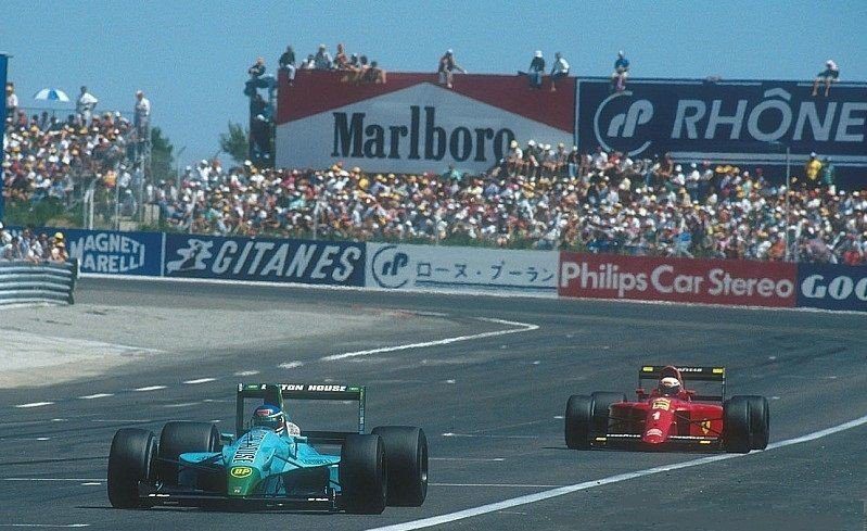 Yvan Capelli - March - Alain Prost - Ferrari 1990  