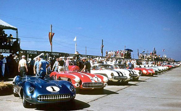 Grille de départ des 12 h de Sebring 1957