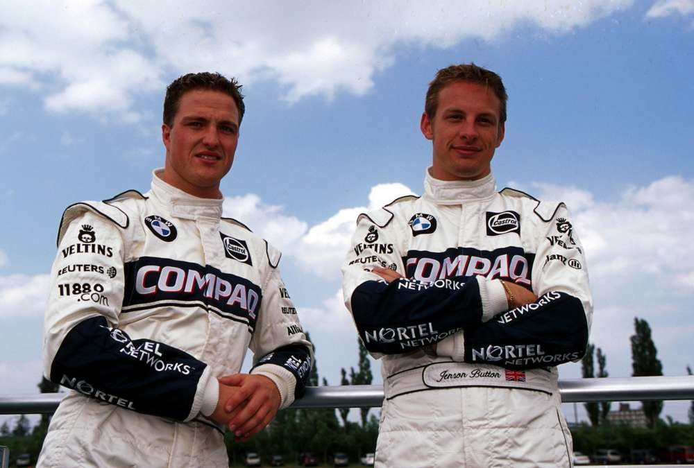 Jenson Button Ralf Schumacher 
