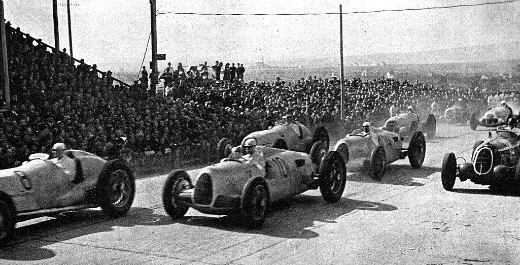 Départ du GP de Brno 1937
