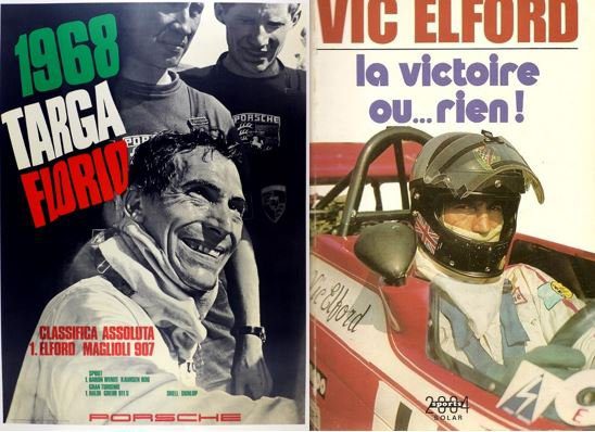Vic Elford - Affiche Targa 68 et livre Solar