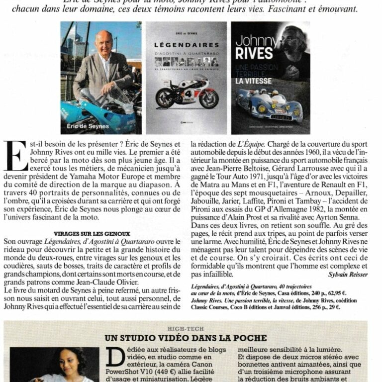 Une passion terrible, la vitesse par Johnny Rives - Classic Courses