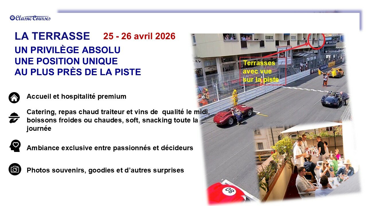 Assistez au GP de Monaco Historique depuis une terrasse le dimanche 26 avril 2026 – Image 5